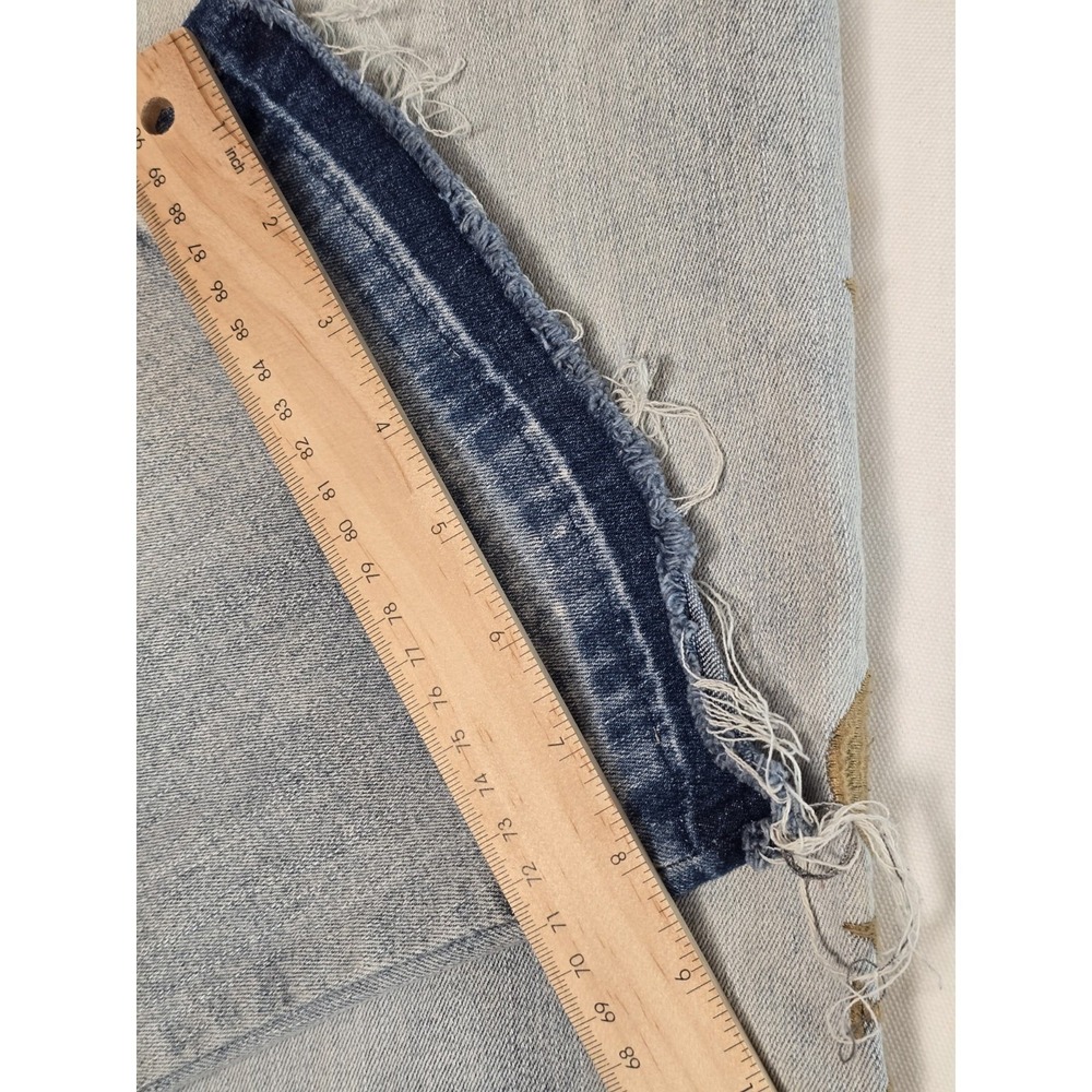 Waimea Mens 34x36 Lost Generation Embroidered Stacked Fit Jeans Bleach Wash NEW - Picture 11 of 13